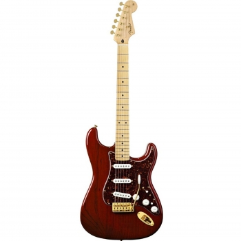 Deluxe Players Strat®, Maple Fingerboard, Crimson Red Transparen