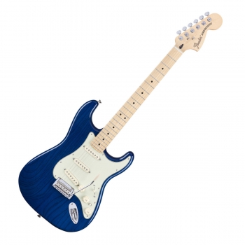 Deluxe Players Strat®, Maple Fingerboard, Saphire Blue Transpare