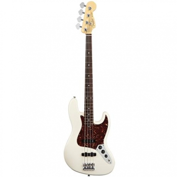 Fender American Standard Jazz Bass Maple W/Case In Olympic White