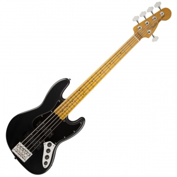 Fender Modern Player Jazz Bass® V Satin, Maple Fingerboard Black