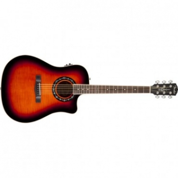 Fender T-Bucket™ 300CE Flame Maple, 3-Color Sunburst